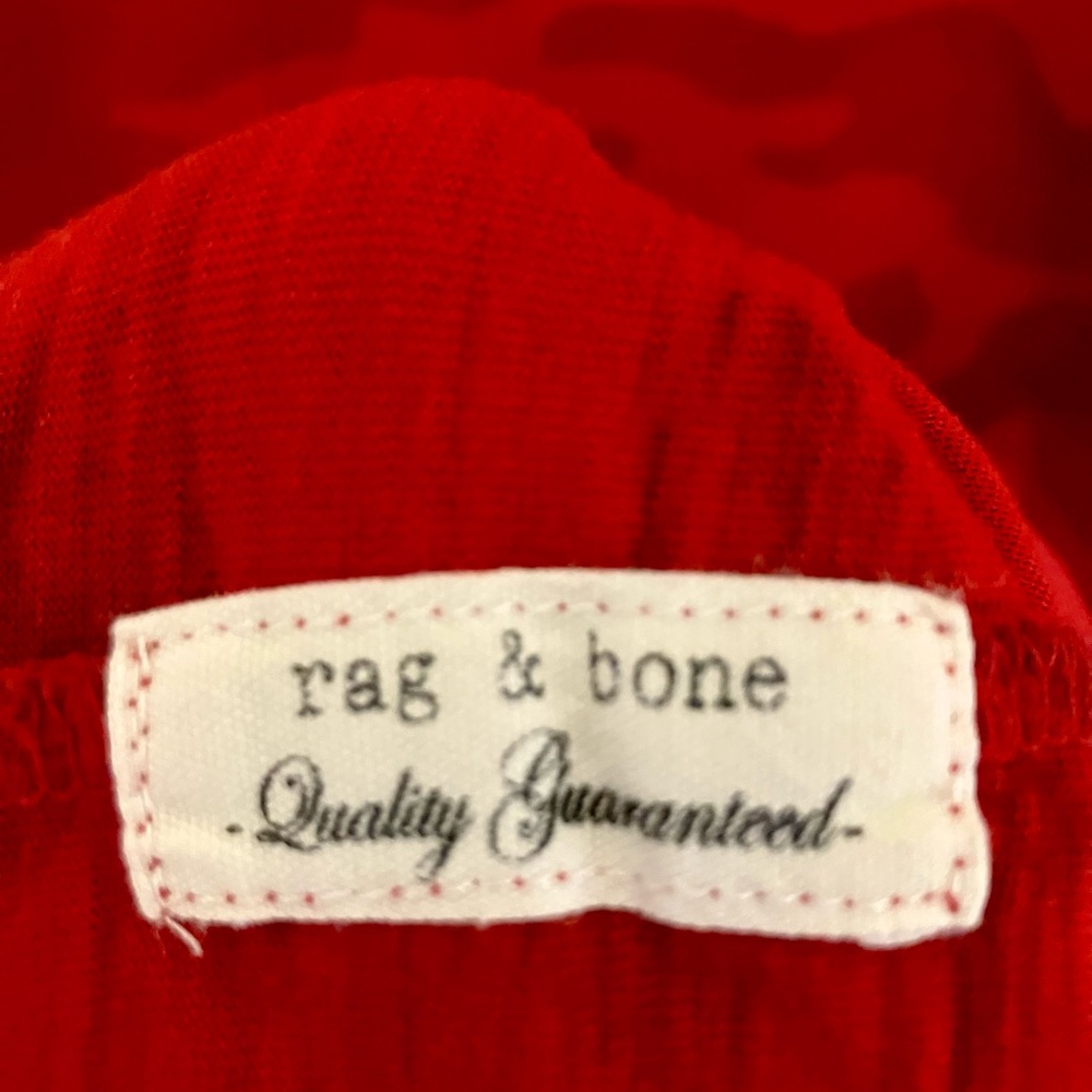 rag & bone Red Camouflage Short Sleeve Tee - Picture 4 of 5